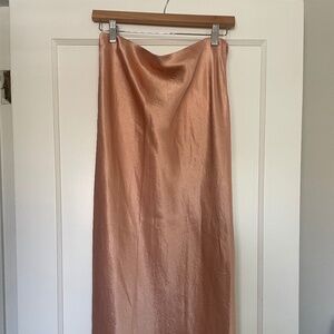 Silk slip skirt
